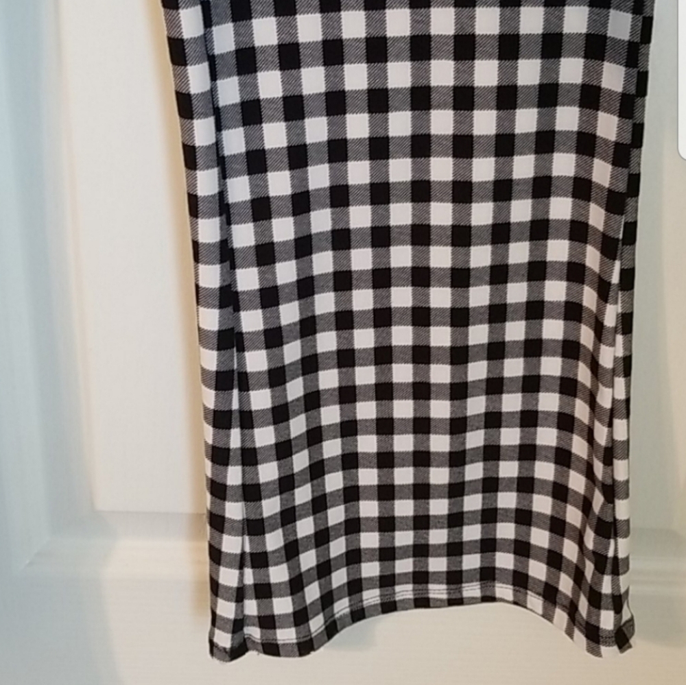 Forever 21 Gingham Check Flare Leg Pants - Picture 2 of 10